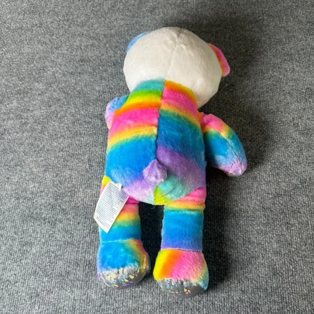 Build a Bear Rainbow‎ Panda Plush Stuffed Animal Toy BABW Colorful